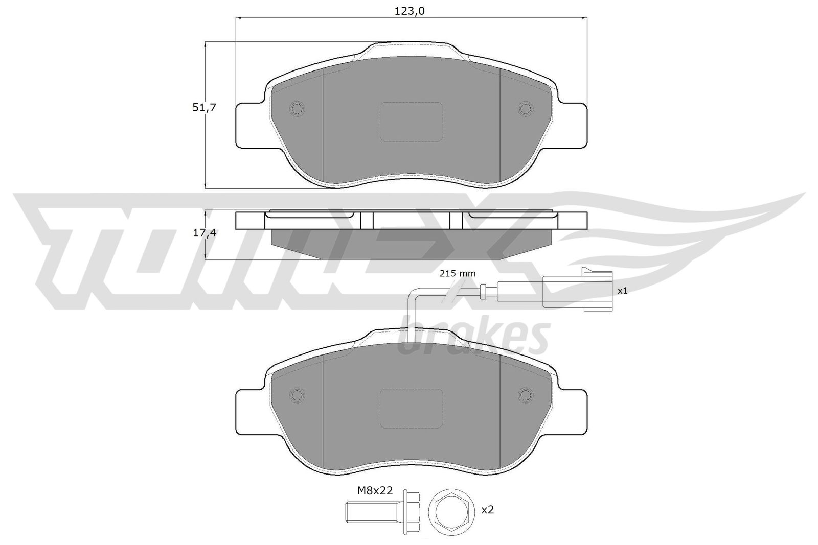 TOMEX Brakes TX 14-42 Sada...